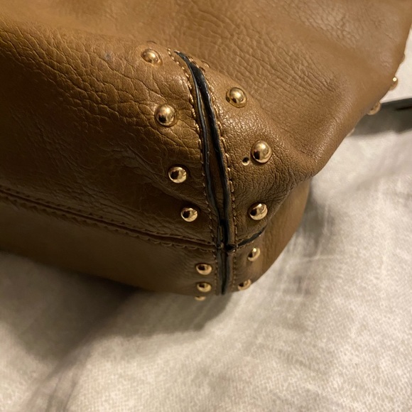 NWOT leather tote with studs and rhinestones - Picture 2 of 5